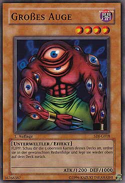 Yu-Gi-Oh! Einzelkarten Starter Decks Joey Großes Auge MAWO CARDS