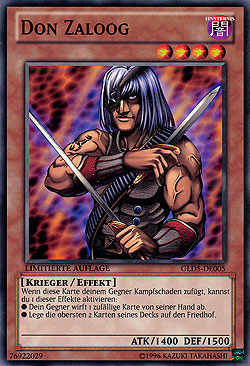 Yu-Gi-Oh! Karte „Don Zaloog“ – SGX1-ENI04, Common, 1. Auflage, Aus Der Speed Duel GX Box