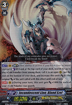 Incandescent Lion, Blond Ezel