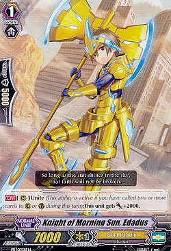 Knight of Morning Sun, Edadus