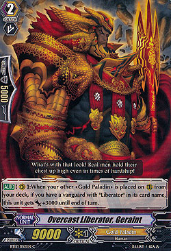 Overcast Liberator, Geraint 
