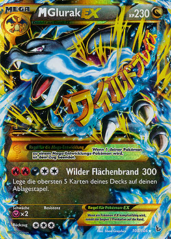 M Glurak EX Flammenmeer Boosterserien Einzelkarten Pokemon 