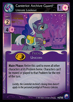 Canterlot Archive Guard - Literate Lookout