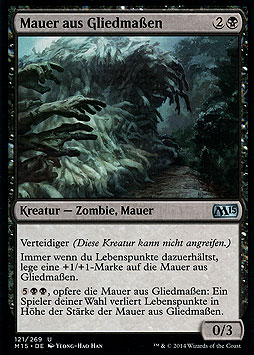 Mauer aus Gliedmaßen