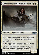 Unerschrockene Flussaufseherin