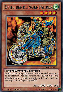 Scheibenklingenfahrer