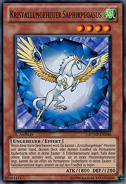 Kristallungeheuer Saphirpegasus