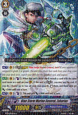 Blue Storm Marine General, Zaharias