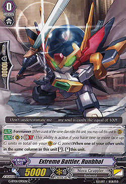 Extreme Battler, Runbhol