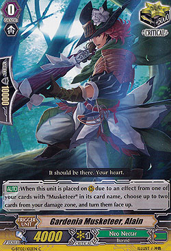 Gardenia Musketeer, Alain