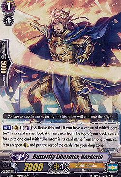 Butterfly Liberator, Korderia
