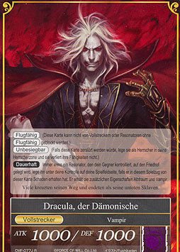 Dracula, der Dämonische//Alucard, Finsterer Nobelmann