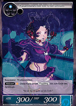 Raumfahrerin im Universum