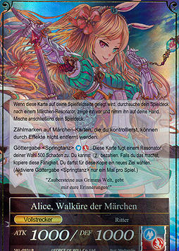 Alice, Mädchen hinter den Spiegeln // Alice, Walküre der Märchen