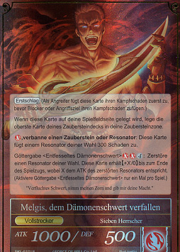 Melgis, Flammenkönig // Melgis, dem Dämonenschwert verfallen