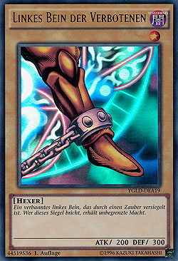 Linkes Bein der Verbotenen
