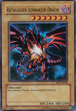 Rotäugiger schwarzer Drache