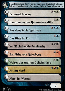 Double-Faced Card Proxy Checklist (Version 2) 