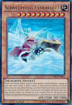 Yugioh Karte „Schneepflug Extraflott“ – Near Mint, Inkl. Ultra Pro Toploader & Hülle