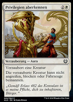 Privilegien aberkennen