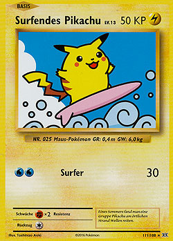 Surfendes Pikachu