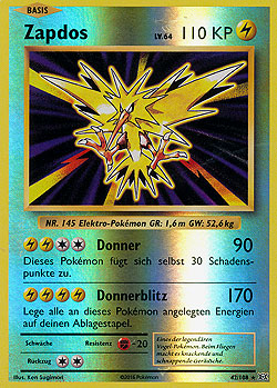 Zapdos Evolution Boosterserien Einzelkarten Pokemon MAWO CARDS