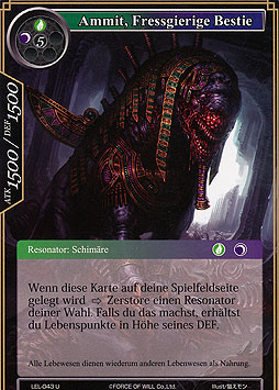 Ammit, Fressgierige Bestie