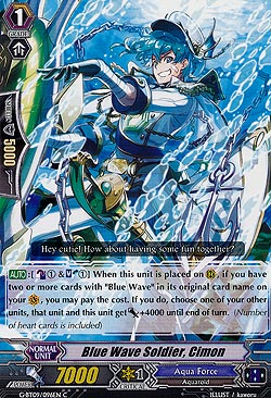 Blue Wave Soldier, Cimon