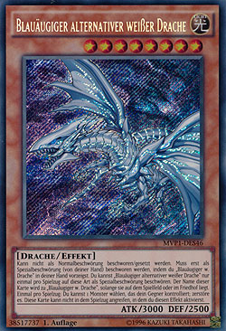 Blauäugiger alternativer weißer Drache