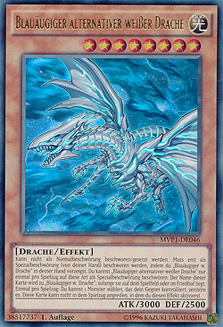 Blauäugiger alternativer weißer Drache