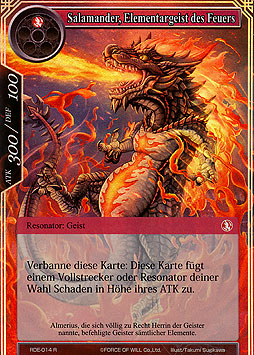 Salamander, Elementargeist des Feuers