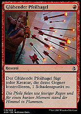 Glühender Pfeilhagel