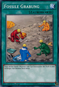 Fossile Grabung