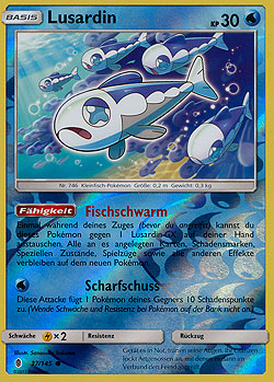 Lusardin Sonne Mond Boosterserien Einzelkarten Pokemon Mawo Cards