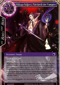 Mikage Seijuro, Patriarch der Vampire