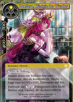 Pandora, Königin der Wunder