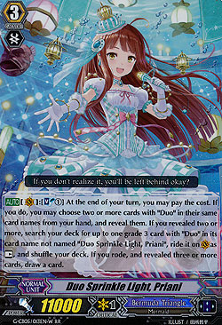 Duo Sprinkle Light, Priani