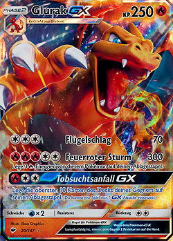 Glurak Gx Nacht In Flammen Boosterserien Einzelkarten