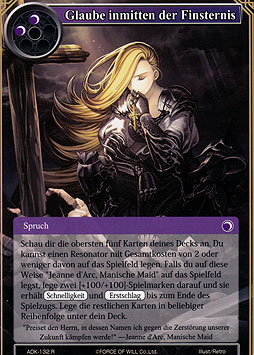 Glaube inmitten der Finsternis