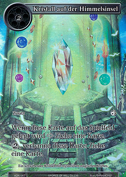 Kristall auf der Himmelsinsel