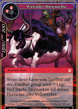 Wütender Riesenochse