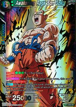 Awakening Rage Son Goku