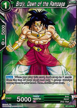 Broly, Dawn of the Rampage