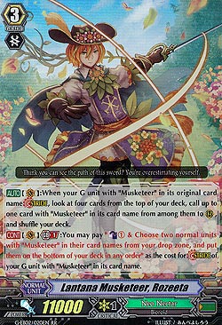 Lantana Musketeer, Rozeeta