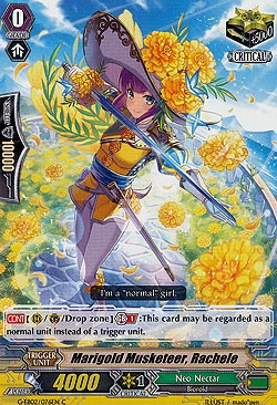 Marigold Musketeer, Rachele