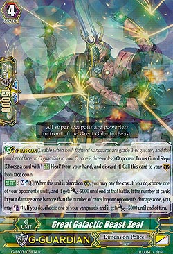 Great Galactic Beast, Zeal