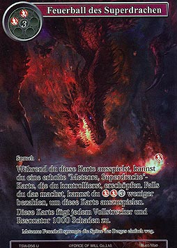 Feuerball des Superdrachen