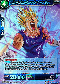 Final Explosion Prince of Destruction Vegeta