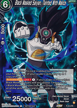 Black Masked Saiyan, Tainted with Malice