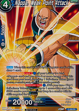 Nappa, Weak Point Attack